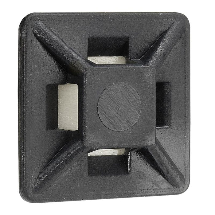 Cable Tie Mounts Black 19mm x 19mm (Pkt of 100)