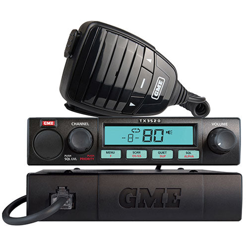 GME Radio UHF  5W Compact fully featured remote mount with ScanSuite